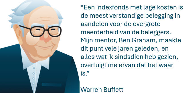 Mening Warren Buffett over ETF beleggen.