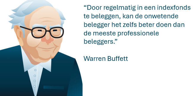 Warren Buffett over beleggen in trackers.